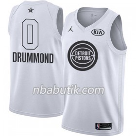 NBA Mænd Trøje Detroit Pistons Andre Drummond 0 2018 All Star Jordan Brand Hvid Swingman